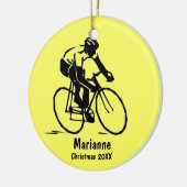 Personalisierte Cyclist-Ornament Keramikornament (Links)