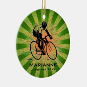 Personalisierte Cyclist-Ornament Keramikornament (Rechts)