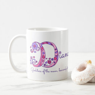 Personalisierte D Monogramm-Tasse Kaffeetasse