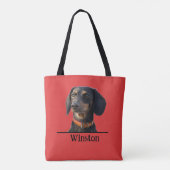 Personalisierte Dachshund-Tasche – Individuelles H Tasche (Rückseite)