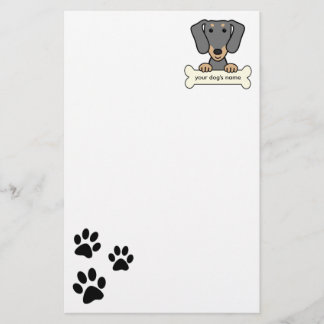 Personalisierte Dackel Briefpapier