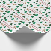 Personalisierte Dackel Dog Geschenkpapier (Ecke)