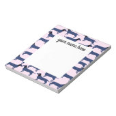 Personalisierte Dackel Dog Notepad Notizblock (Rotiert)