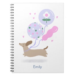 Personalisierte Dackel Geburtstagsparty Hund Lover Notizblock