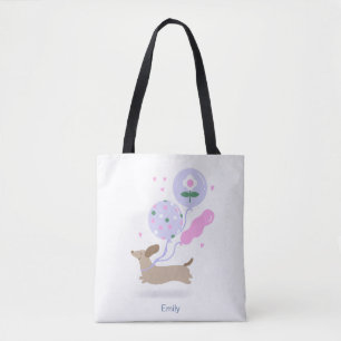 Personalisierte Dackel Geburtstagsparty Hund Lover Tasche