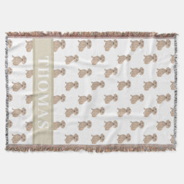 Personalisierte Dackel (glatt, rot) Decke