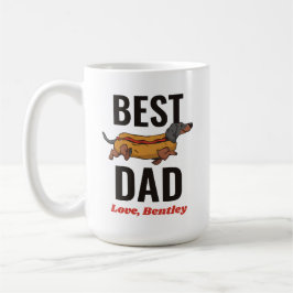 Personalisierte Dackel Hotdog Vater Benutzerdefini Kaffeetasse