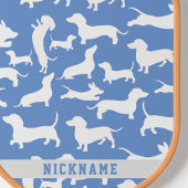 Personalisierte Dackel Hund, Wursthund Pickleball Schläger