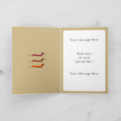 Personalisierte Dackel Karte (Innenseite)