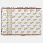 Personalisierte Dackel (lange Haare, Creme Fawn) Decke (Vorderseite)