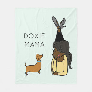 Personalisierte Dackel Mama Fleece Blanket