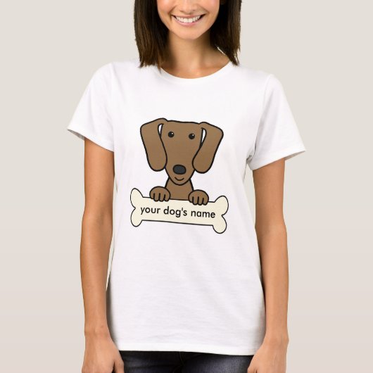 Personalisierte Dackel T-Shirt (Vorderseite)