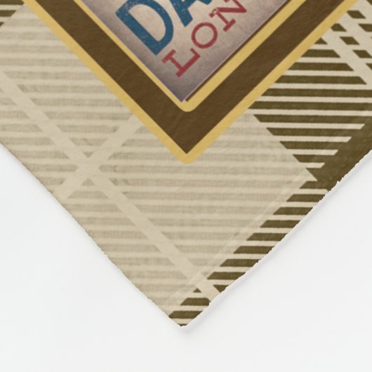 Personalisierte Dackel Wissen Schönes Geschenk Fleecedecke (Ecke)