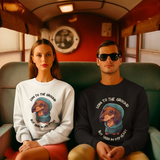 Personalisierte Dackel Wursthund, Dackel Mama/Papa Sweatshirt