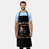 Personalisierte Dad-BBQ | Benutzerdefinierter Dad- Schürze (Getragen)
