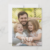 Personalisierte Dad EST Fotokarte (Vorderseite)