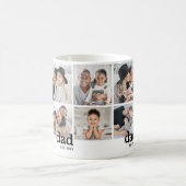 Personalisierte Dad Established Foto-Collage Kaffeetasse (Mittel)