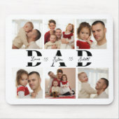 Personalisierte Dad-Fotocollage Mousepad (Vorne)