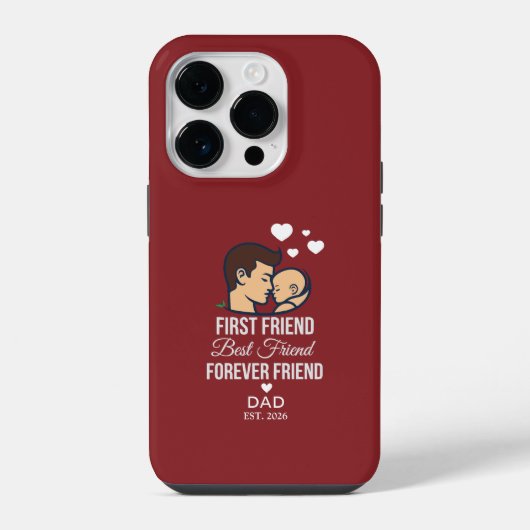 Personalisierte Dad-iPhone-Hülle iPhone Hülle (Rückseite)