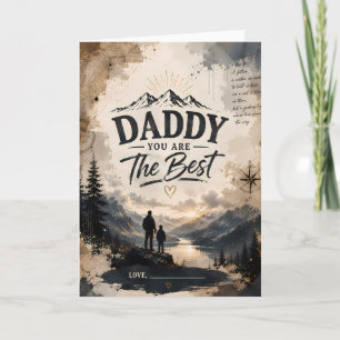 Personalisierte Daddy-Abenteuer-Grußkarte Karte
