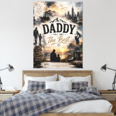 Personalisierte Daddy Du Bist Der Beste Leinwand (Insitu (Schlafzimmer))