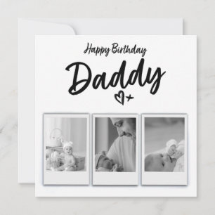 Personalisierte Daddy-Foto-Geburtstagskarte - Gedr Einladung