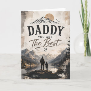 Personalisierte Daddy-Held-Vatertagskarte Karte