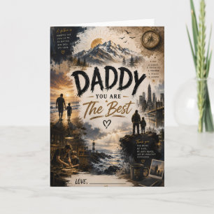 Personalisierte Daddy-Vatertagskarte Karte