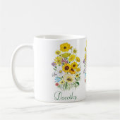 Personalisierte Daisies Kaffeetasse (Links)