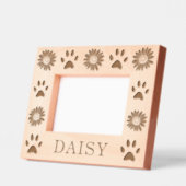 Personalisierte Daisy-Blume Foto-Rahmen aus Holz Geätzte Rahmen (Links)