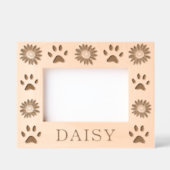 Personalisierte Daisy-Blume Foto-Rahmen aus Holz Geätzte Rahmen (Vorderseite)