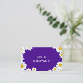 Personalisierte Daisy Business Card - Ihre Farben Visitenkarte (Stehend Vorderseite)