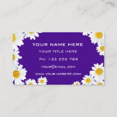Personalisierte Daisy Business Card - Ihre Farben Visitenkarte (Rückseite)