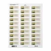 Personalisierte Daisy-Rücksendeadressen-Aufkleber (Vorne)