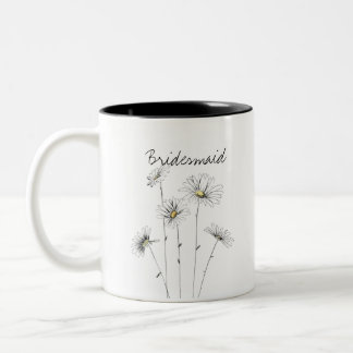 Personalisierte Daisy-Tasse Zweifarbige Tasse