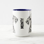 Personalisierte Dalmatiner-Umarmung Tasse (Zentrum)