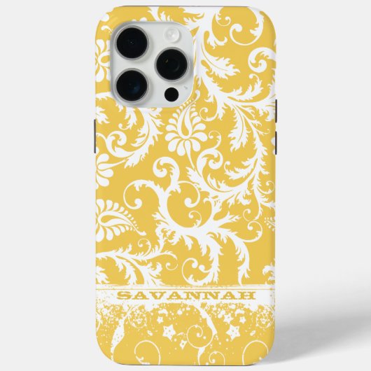 Personalisierte Damask iPhone Cover - Wählen Sie F (Rückseite)