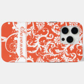 Personalisierte Damast iPhone Hülle - Sie wählen d (Rückseite (Horizontal))