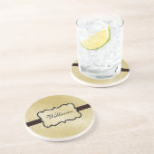 Personalisierte Damast-Untersetzer Untersetzer (Seite)