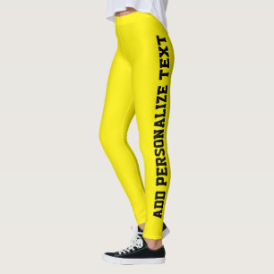 Personalisierte Damen-Aktivbekleidung Schwarz Hell Leggings