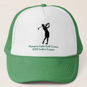 Personalisierte Damen-Golf-Liga-Mütze Truckerkappe