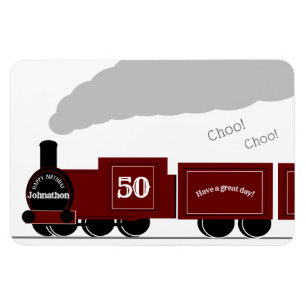 Personalisierte Dampfbahn Magnet