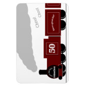 Personalisierte Dampfbahn Magnet (Vertikal)