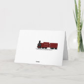 Personalisierte Dampfzug-Geburtstagskarte Karte (Rückseite)