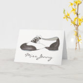 Personalisierte Dance Teacher Gift Stach Oxford Sh Karte (Gelbe Blume)