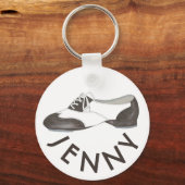 Personalisierte Dance Teacher Gift Stach Oxford Sh Schlüsselanhänger (Vorderseite)