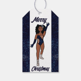 Personalisierte Dancer-Geschenk Tag Indigo A Geschenkanhänger