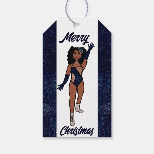Personalisierte Dancer-Geschenk Tag Indigo A Geschenkanhänger (Vorderseite)