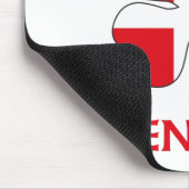 Personalisierte dänische küssen mich, den ich mousepad (Ecke)