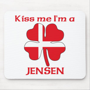 Personalisierte dänische küssen mich, den ich mousepad